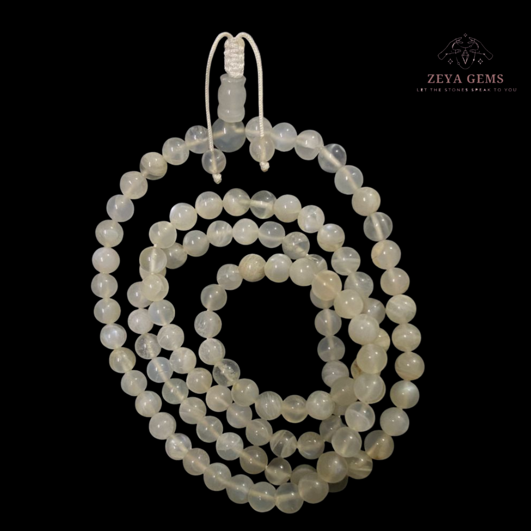 Moonstone Mala - 108 Beads
